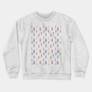 Facades of old canal houses from Amsterdam city illustration patern Crewneck Sweatshirt